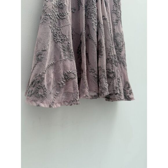 Free People Dresses & Skirts - Free People Laurel Lace Dress - Purple/Silver Mesh - Size 4